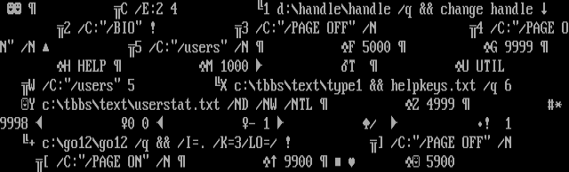 ANSI art: MENU3000.CTL